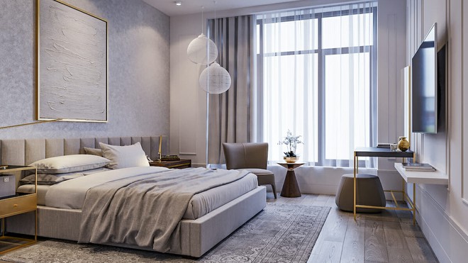 Tư vấn thiết kế và bố trí nội thất nhà 1 tầng trên mảnh đất hình thang - Ảnh 7.