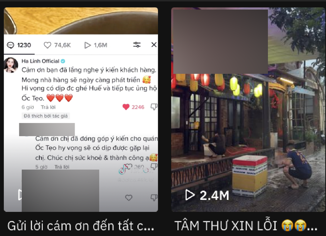 Sau màn phàn nàn bát đũa bẩn cực gắt của chiến thần Hà Linh, quán ốc nổi tiếng tại Huế đã đăng tâm thư xin lỗi - Ảnh 3.