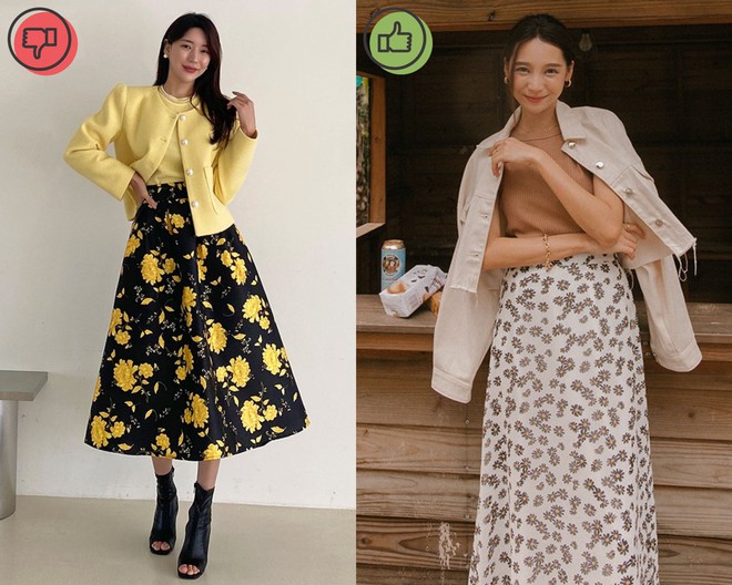 Chân váy nữ dài họa tiết hoa  sakurafashionvn