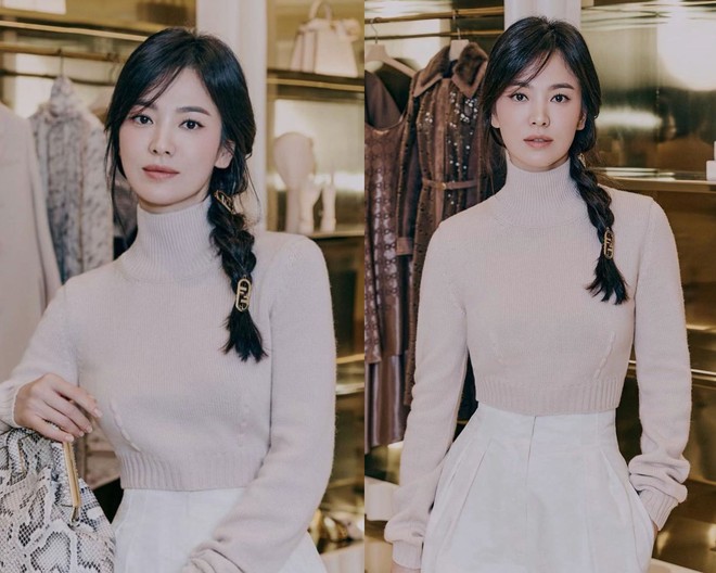 5 cách buộc tóc hack tuổi của Song Hye Kyo - Ảnh 5.