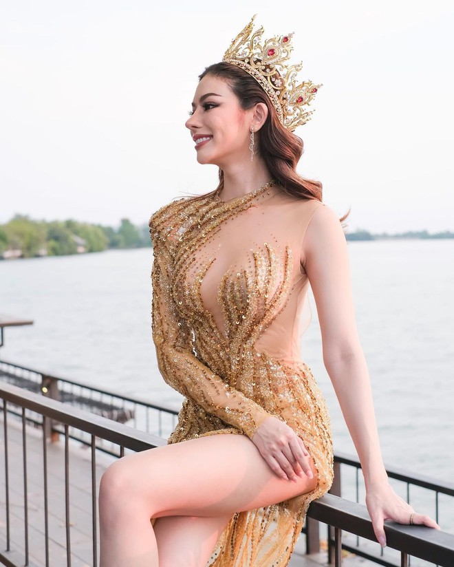 Nhan sắc người đẹp lai Việt đăng quang Hoa hậu Hòa bình ở Thái Lan - Ảnh 3.