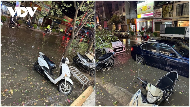 Chiều tối nay xảy ra mưa đá với mật độ dày tại thành phố Điện Biên Phủ - Ảnh 4.