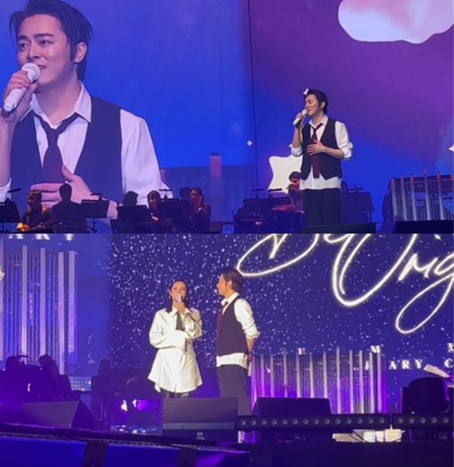 Tài tử Jo Jung Suk đại náo concert kỷ niệm của nữ ca sĩ Hậu Duệ Mặt Trời, thể hiện tình yêu đập tan tin đồn ngoại tình - Ảnh 2.