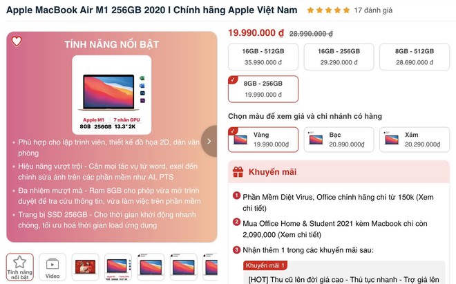 Người dùng hưởng lợi lớn từ vụ Apple ép đại lý mua bia kèm lạc: iPhone 14 giảm giá sâu, MacBook Air M1 giờ chỉ hơn 19 triệu đồng - Ảnh 3.