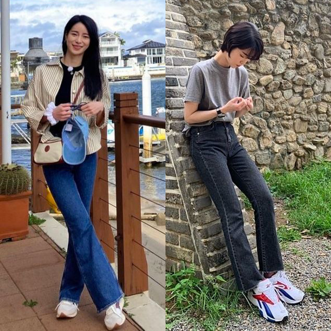 3 kiểu quần jeans ruột của Lim Ji Yeon, ai ch&acirc;n cong kh&ocirc;ng n&ecirc;n bỏ qua - Ảnh 3.