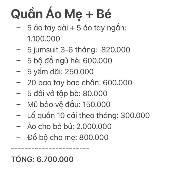 Bảng chi ti&ecirc;u nu&ocirc;i con 10 th&aacute;ng hết h&agrave;ng trăm triệu được hội bỉm sữa b&agrave;n t&aacute;n r&ocirc;m rả, mỗi người một &yacute; - Ảnh 6.
