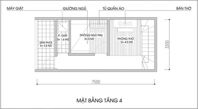 Cải tạo nhà phố diện tích 24m² vừa tiết kiệm diện tích vừa thông thoáng - Ảnh 3.