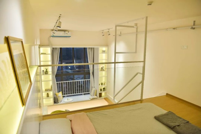 Căn hộ 52m&sup2; ấn tượng với c&aacute;ch bố tr&iacute; nội thất giật cấp - Ảnh 8.