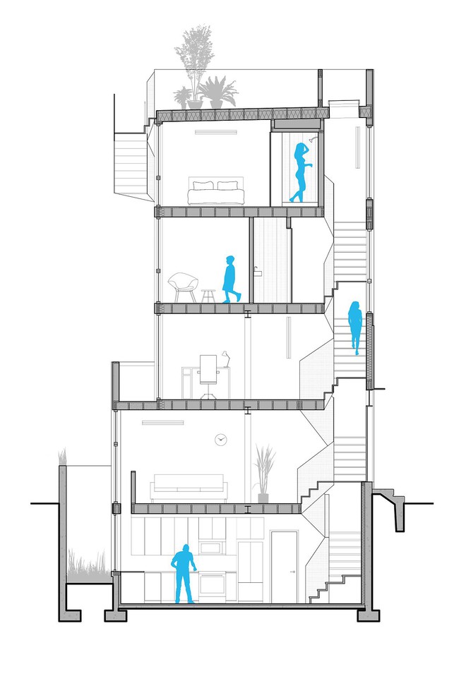 Ng&ocirc;i nh&agrave; chỉ c&oacute; diện t&iacute;ch 32m2 nhưng sở hữu thiết kế ấn tượng - Ảnh 9.