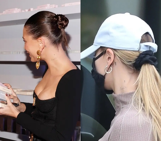 Bí ẩn chuyện Selena Gomez và Hailey Bieber cùng có một hình xăm dưới tai - Ảnh 4.