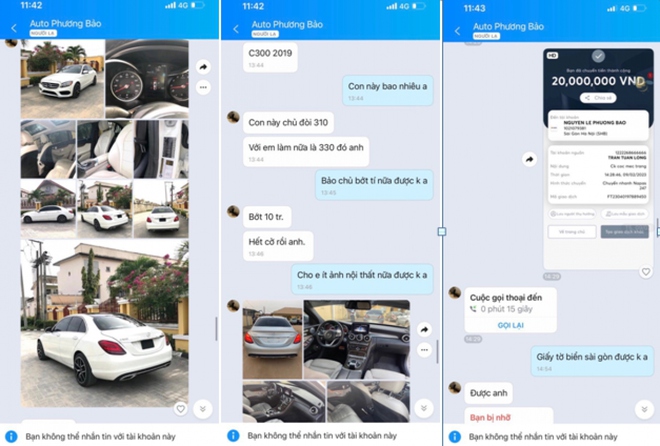 Mua ô tô Mercedes qua mạng xã hội, bị chiếm đoạt gần 300 triệu đồng - Ảnh 1.