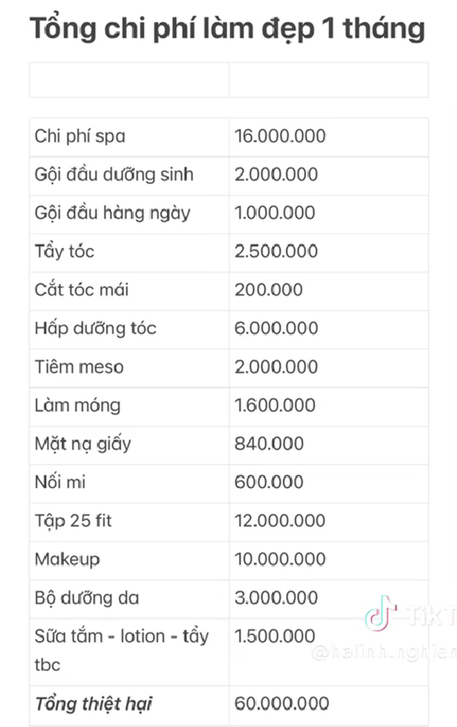 Bảng chi tiêu của nữ CEO: Mỗi tháng dùng 60 triệu đồng chỉ để làm đẹp - Ảnh 2.