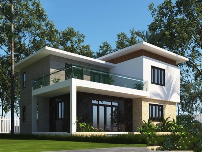 Tham khảo 10 mẫu nhà mái bằng nông thôn đẹp, giá rẻ - Ảnh 10.