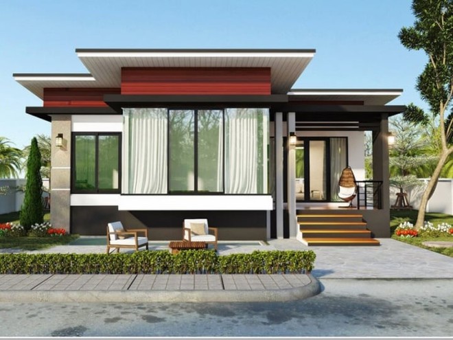 Tham khảo 10 mẫu nhà mái bằng nông thôn đẹp, giá rẻ - Ảnh 1.
