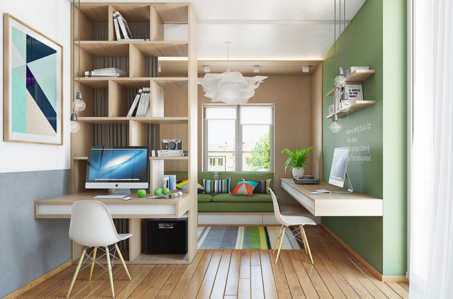 Căn hộ nhỏ rực rỡ sắc m&agrave;u ch&agrave;o đ&oacute;n m&ugrave;a h&egrave; đầy nắng - Ảnh 4.