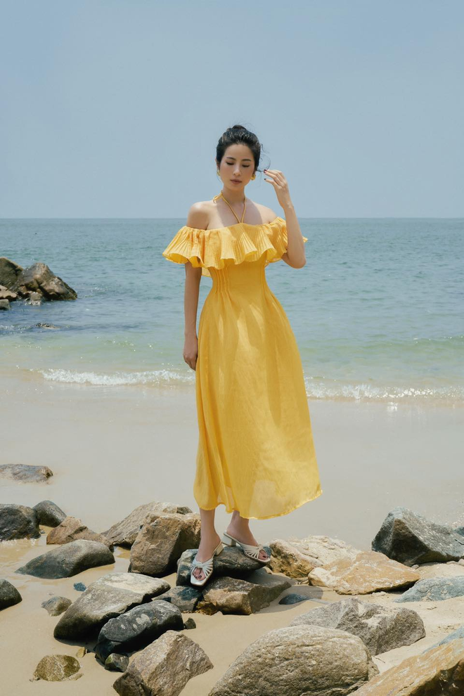 Váy đi biển 2022 ngắn tay vải voan đẹp kín đáo  Lami Shop