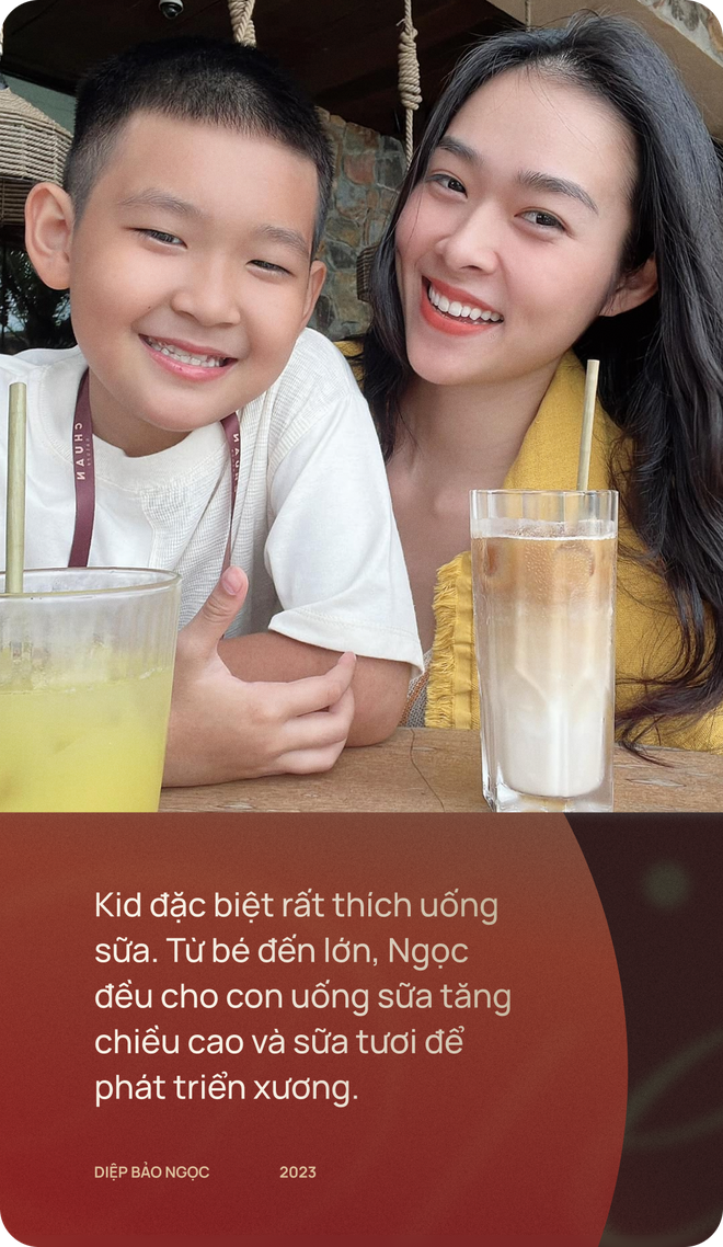 Mẹ đơn thân Diệp Bảo Ngọc tiết lộ cách nuôi dạy con: Thích gì ăn nấy, bé 10 tuổi nhưng chiều cao đã vượt mức tiêu chuẩn - Ảnh 2.