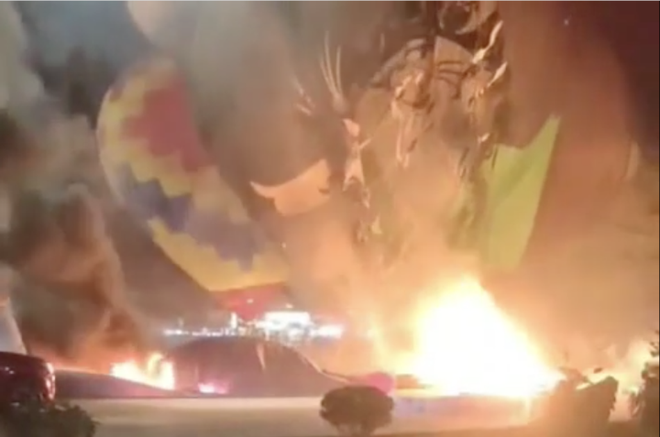 Khinh khí cầu ở Tuyên Quang cháy và phát nổ, 5 người bị thương - Ảnh 1.