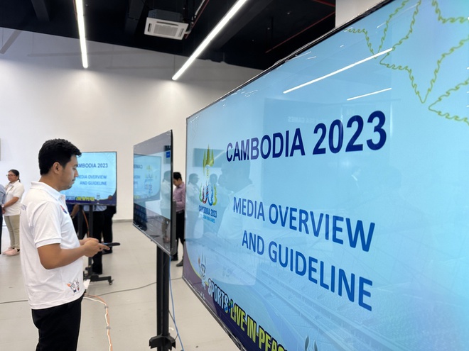 Kh&aacute;m ph&aacute; đại bản doanh d&agrave;nh cho giới truyền th&ocirc;ng tại SEA Games 32 - Ảnh 7.