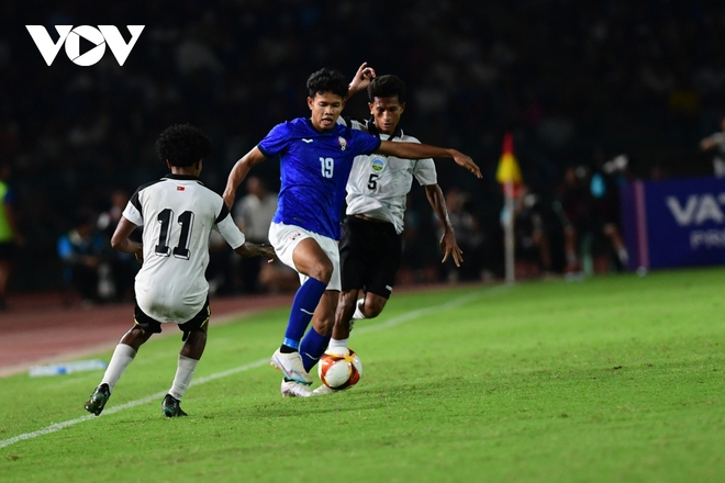 U22 Campuchia dẫn đầu bảng A sau lượt trận ra quân ở SEA Games 32 - Ảnh 5.