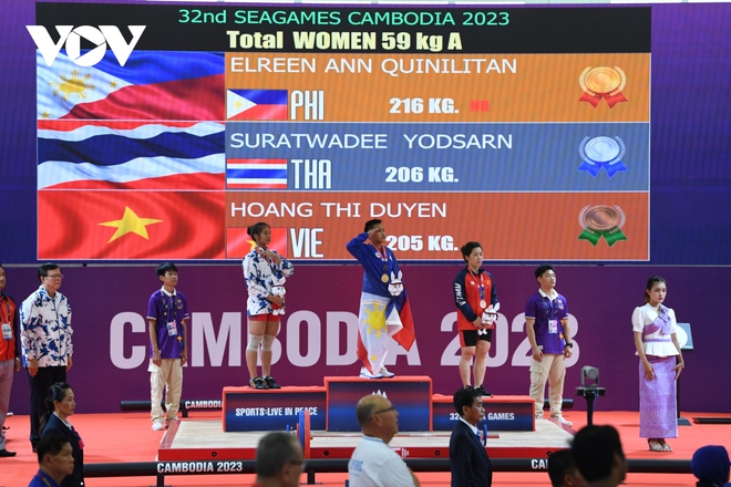 Hoàng Thị Duyên bật khóc khi không thể bảo vệ HCV SEA Games - Ảnh 1.