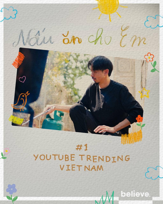 Đen Vâu có MV thứ 16 đạt top 1 trending YouTube, doanh thu đủ để giúp đỡ 1.000 em nhỏ - Ảnh 2.