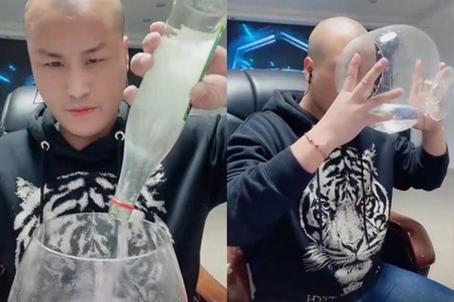 Livestream khoe tửu lượng như thần, ch&agrave;ng trai thực sự về c&otilde;i ti&ecirc;n - Ảnh 1.