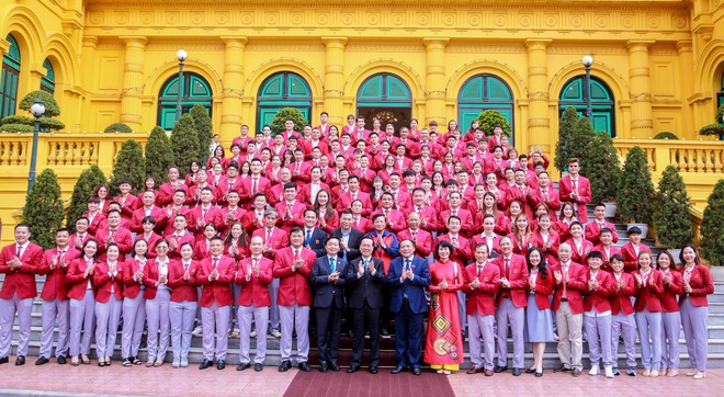 Chủ tịch nước biểu dương Đo&agrave;n Thể thao Việt Nam sau SEA Games 32 - Ảnh 10.