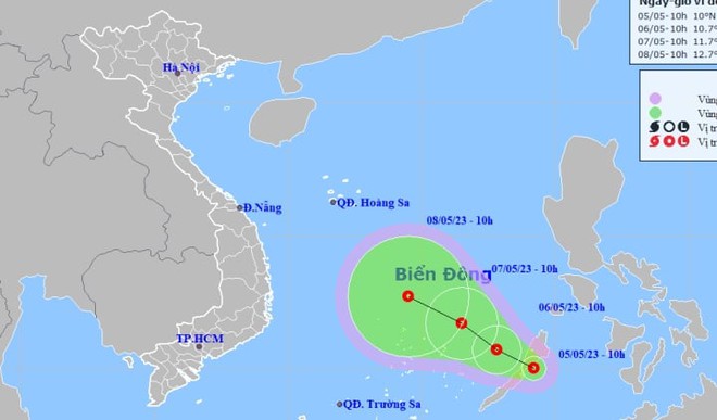 Xuất hiện áp thấp nhiệt đới gần Biển Đông - Ảnh 1.