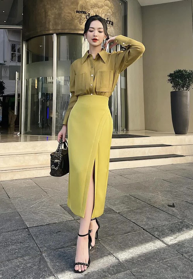 13 mẫu chân váy, nàng công sở cứ mặc lên là eo thon dáng gọn, cao ráo như hơn 1m6 - Ảnh 15.