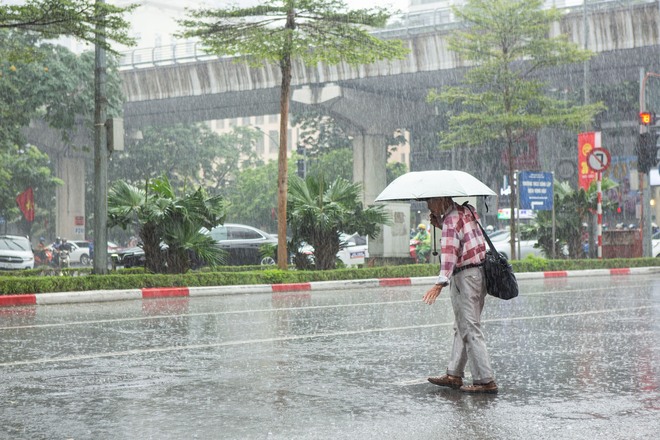 Cơn mưa vàng xối xả giải nhiệt cho Hà Nội, chấm dứt chuỗi ngày nắng nóng kinh hoàng - Ảnh 6.