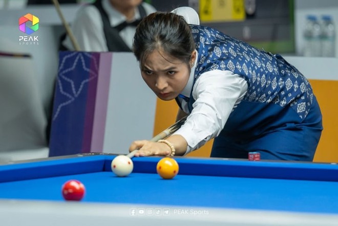 Ngắm nhan sắc kiều diễm của nữ hoàng billiards Campuchia gây sốt SEA Games 32 - Ảnh 2.