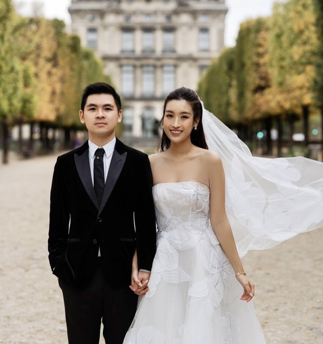 Ông xã Đỗ Mỹ Linh lần đầu khoe ảnh cưới chụp tại Pháp - Ảnh 2.