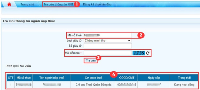 Hướng dẫn tra cứu mã số thuế cá nhân bằng căn cước công dân - Ảnh 3.