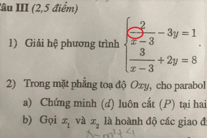 Vụ đề Toán thi lớp 10 Hà Nội bị in mờ: Chấp nhận cả phương án làm nhầm đề - Ảnh 1.