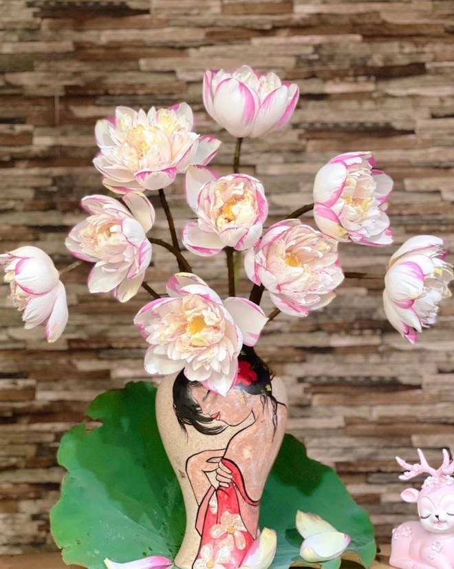 Chị em ph&aacute;t sốt, l&ugrave;ng mua bằng được hoa sen đột biến độc lạ - Ảnh 6.