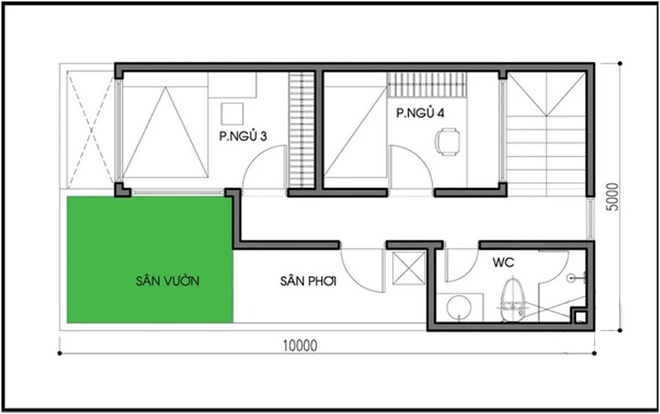 Tư vấn thiết kế và bố trí nội thất nhà 50m2 cho gia đình 5 người - Ảnh 2.