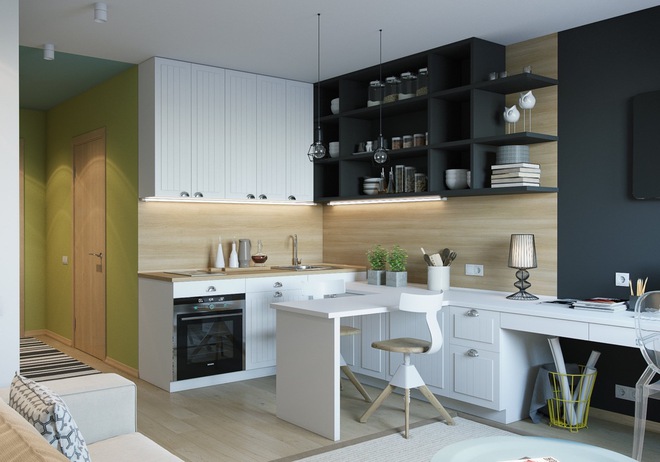 10 thiết kế bếp thông minh dành cho căn hộ nhỏ - Ảnh 3.