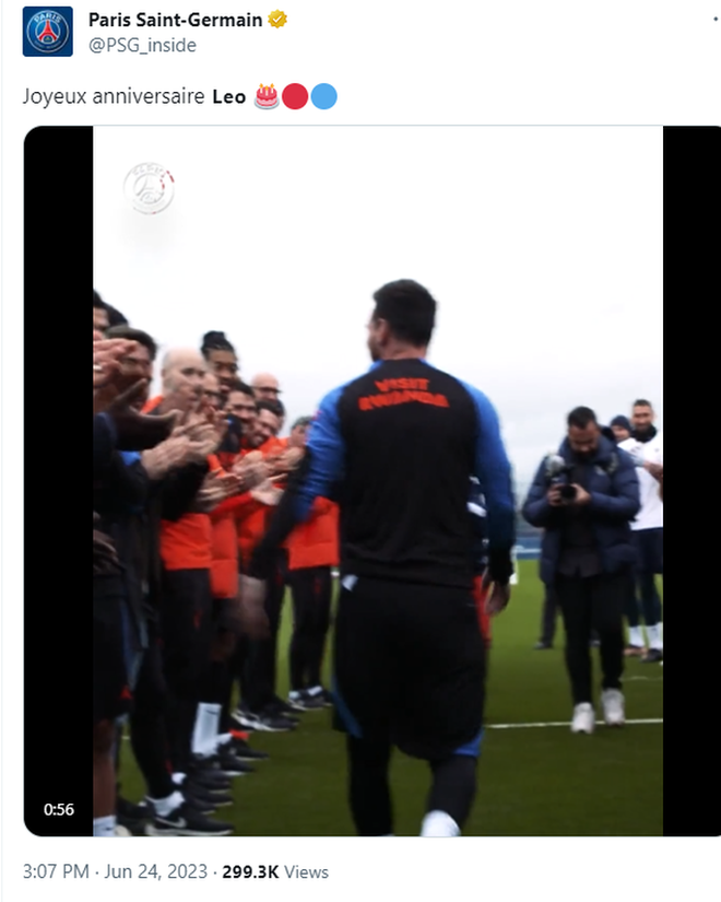 Messi đón sinh nhật, PSG gửi lời chúc mừng - Ảnh 1.