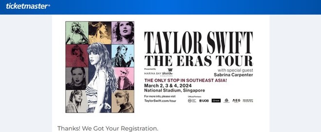 8 triệu lượt đăng ký mua vé, Taylor Swift mở thêm 3 đêm diễn ở Singapore - Ảnh 2.
