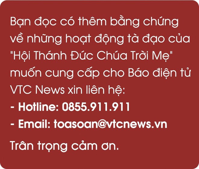 Nữ Th&aacute;nh đồ vẫy v&ugrave;ng tho&aacute;t khỏi địa ngục trần gian Hội Th&aacute;nh Đức Ch&uacute;a Trời Mẹ - Ảnh 11.