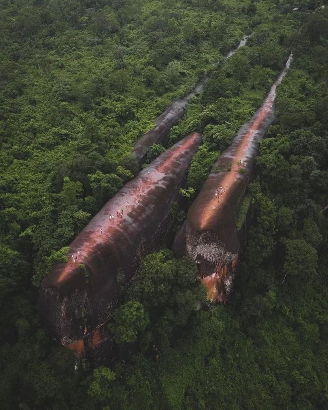 Chiêm ngưỡng cảnh quan kỳ vĩ đá cá voi khổng lồ bơi giữa rừng rậm Thái Lan - Ảnh 2.