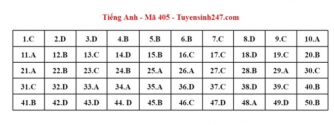 Cập nhật đ&aacute;p &aacute;n m&ocirc;n Tiếng Anh kỳ thi tốt nghiệp THPT 2023 - Ảnh 17.