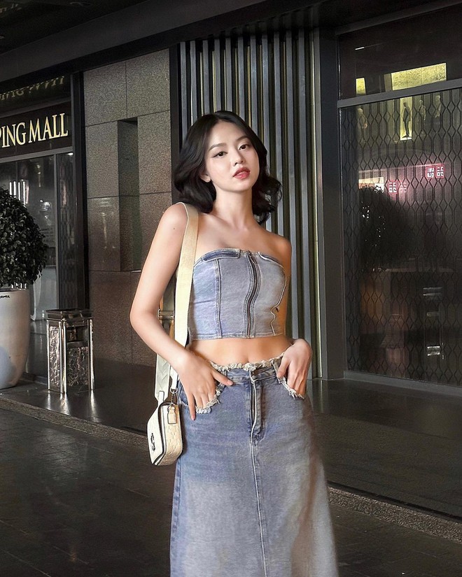 Hoa hậu Thanh Thủy chuộng mặc crop top khoe eo thon - Ảnh 7.