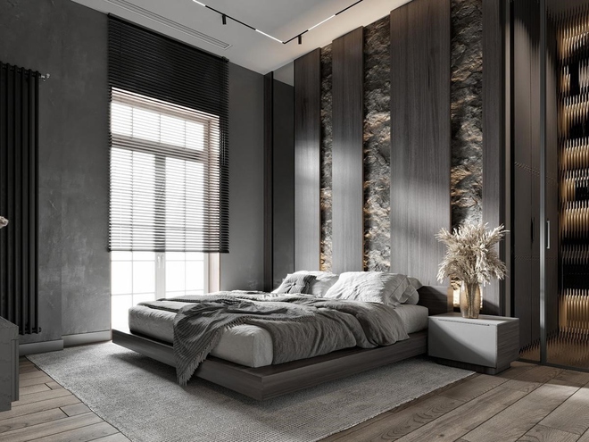 Như bị th&ocirc;i mi&ecirc;n khi bước v&agrave;o căn hộ trang tr&iacute; bằng đ&aacute; cẩm thạch x&aacute;m hiện đại - Ảnh 12.