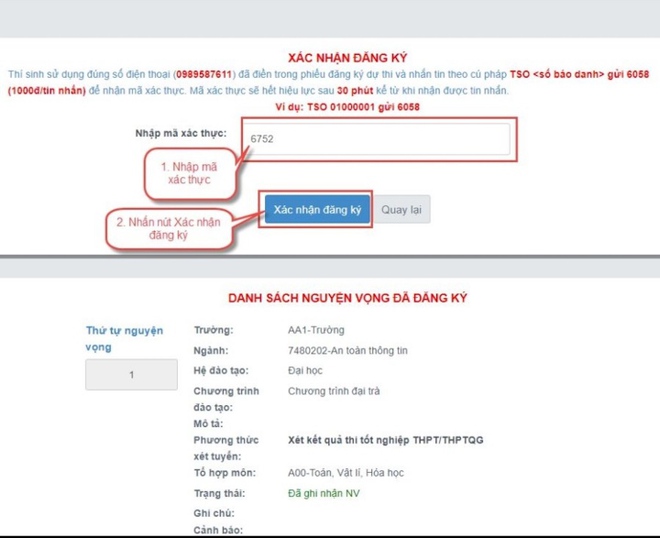Chi tiết các bước đăng ký nguyện vọng xét tuyển đại học và những lỗi sai thường gặp - Ảnh 3.