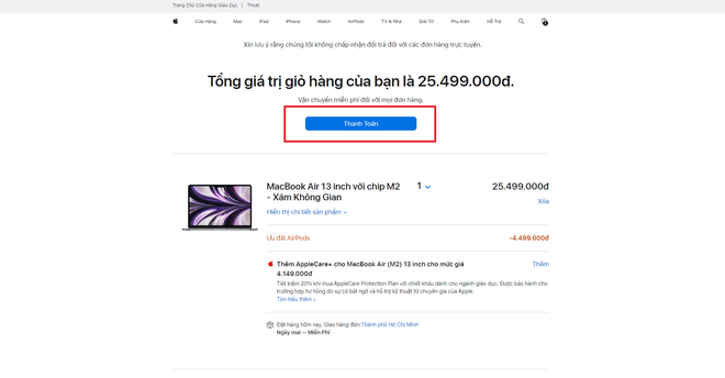 Hướng dẫn mua h&agrave;ng theo chương tr&igrave;nh ưu đ&atilde;i gi&aacute;o dục tại Apple Store Việt Nam - Ảnh 9.