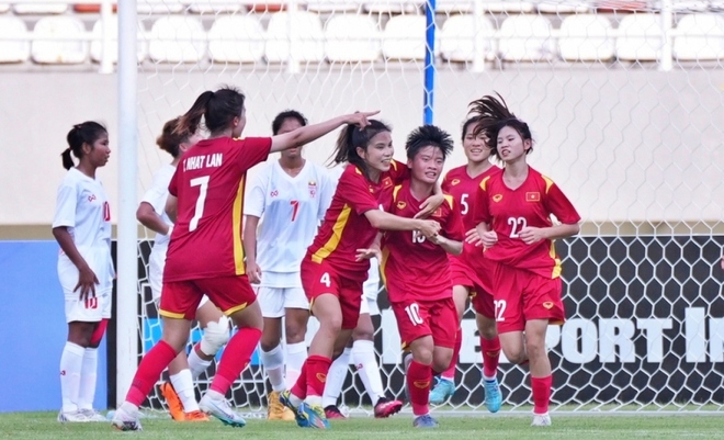 Tiền đạo U19 nữ Việt Nam dẫn đầu danh sách “Vua phá lưới” U19 Đông Nam Á 2023 - Ảnh 1.