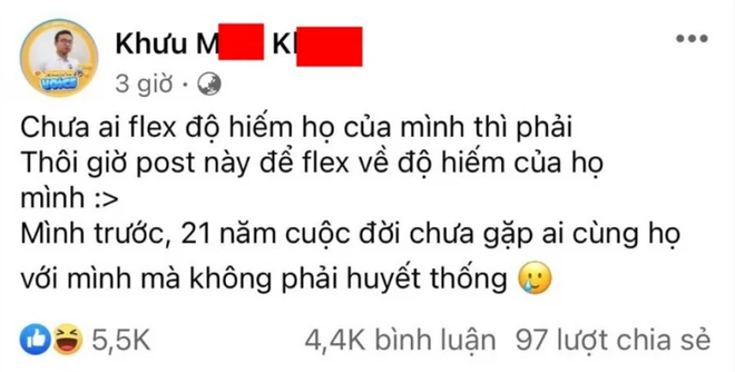 Ch&agrave;ng trai mang họ hiếm ở Việt Nam, 21 năm cuộc đời chưa gặp người n&agrave;o tr&ugrave;ng - Ảnh 1.