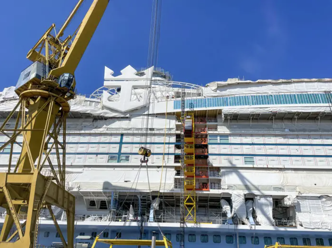 Kh&aacute;m ph&aacute; du thuyền lớn nhất thế giới, to gấp 5 lần t&agrave;u Titanic v&agrave; được thiết kế với chi tiết chưa từng c&oacute; - Ảnh 1.